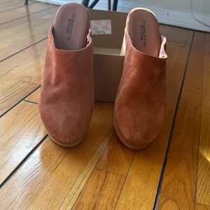 Charlotte Stone Women's Brown Suede Mules